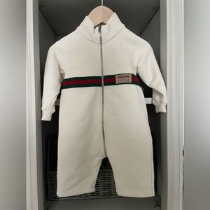 Gucci label cotton romper